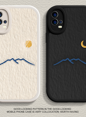 适用vivox300手机壳k12新款opporeno15太阳月亮iqoo12液态findx8pro硅胶neo10情侣x90软x70男s20女16保护套40