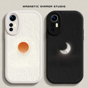 适用小米15ultra手机壳17新款 mix4太阳月亮10s液态civi3硅胶红米note13pro简约k60软k70男12x女12spro至尊版