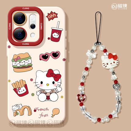 适用opporeno14手机壳女新款reno12pro+保护套13全包9pro硅胶8防摔reno7se天使眼oppo软外壳6凯蒂猫咪5可爱10