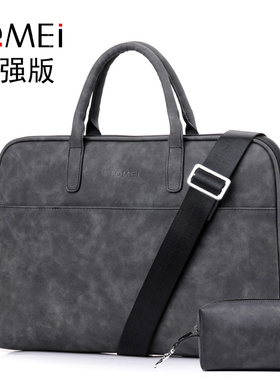 2022款msi微星泰坦GT77笔记本手提包简约17.3寸电脑包新世代Modern14/15韩版单肩包15.6绝影15M男商务皮革包