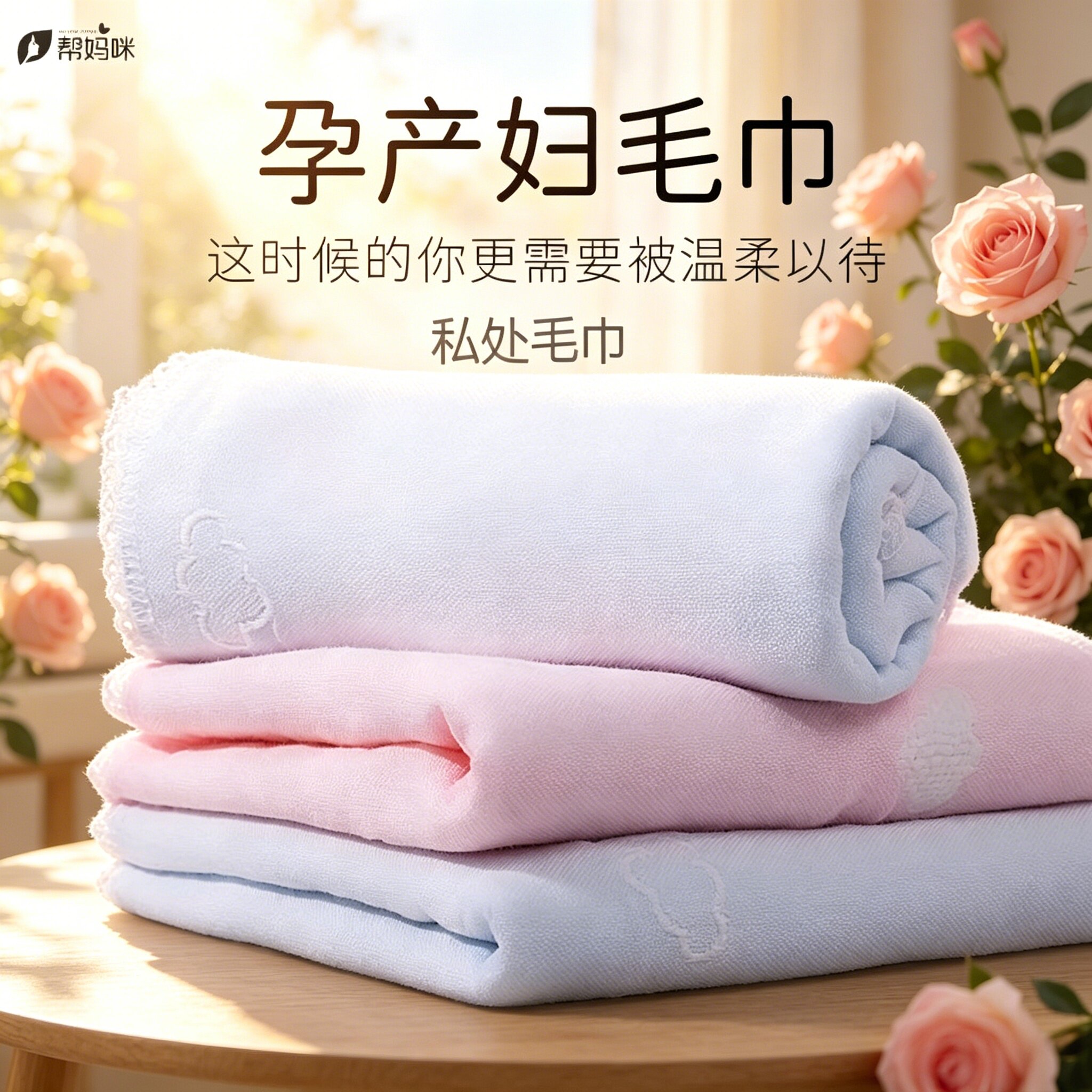 帮妈咪产妇纯棉毛巾月子婴儿孕妇专用私处棉纱洗屁屁产后方巾儿童