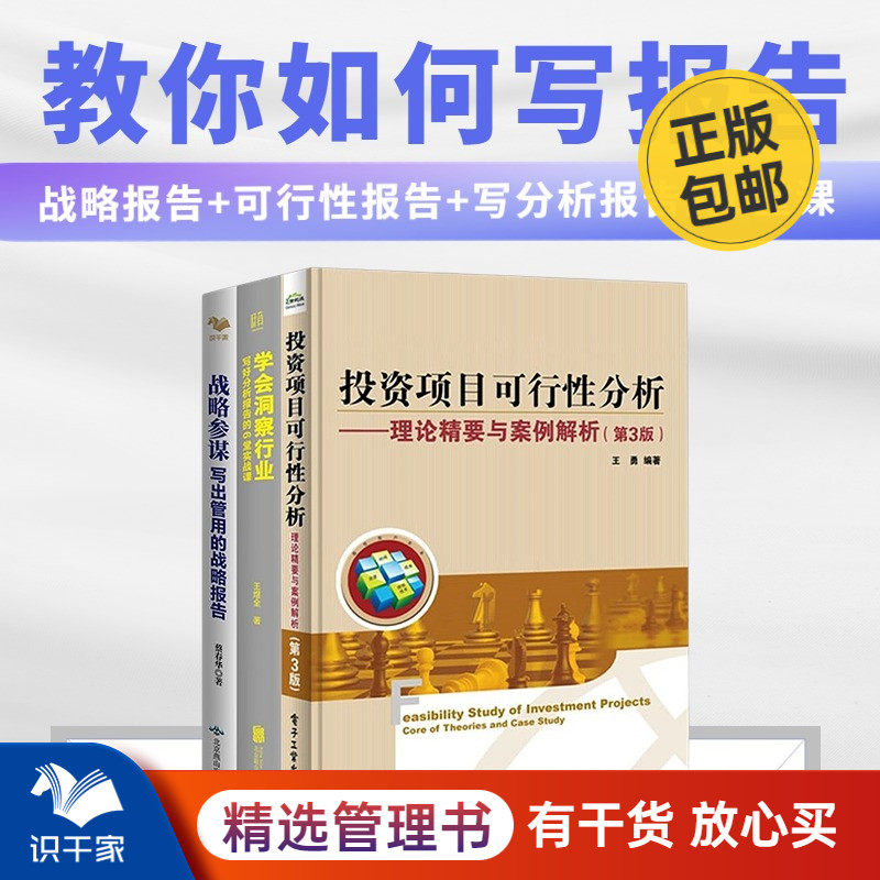 可研报告分析战略本套投资项目