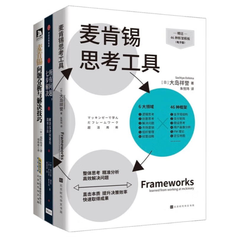 麦肯锡问题分析3本套:麦肯锡思考工具+所有问题,七步解决 麦肯锡解决复杂问题的精髓+麦肯锡问题分析与解决技巧