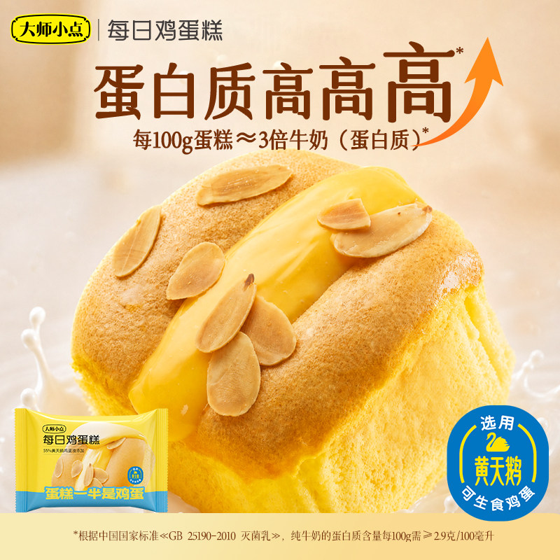 大师小点蛋糕添加55%黄天鹅鸡蛋