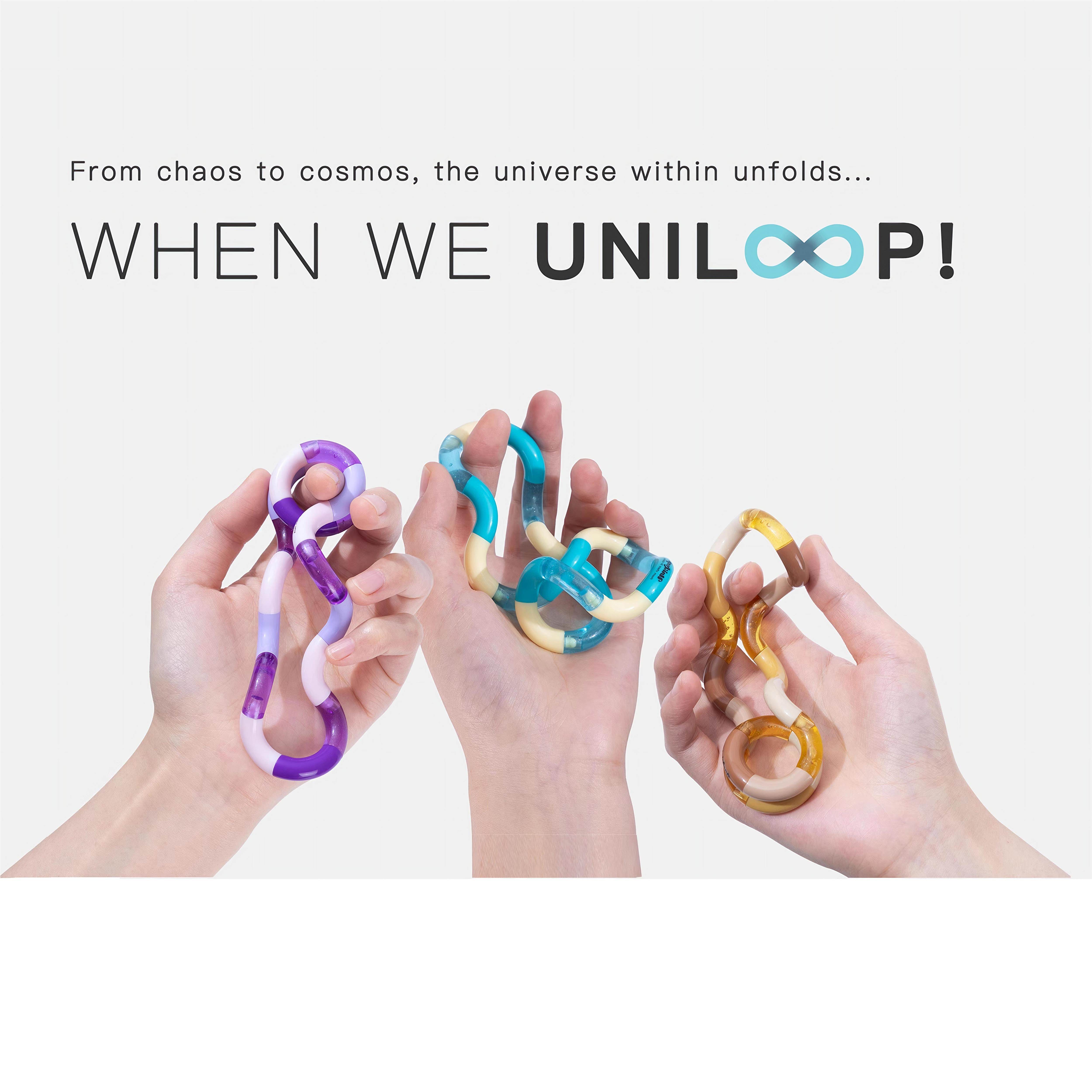 德国Uniloop缠结专注力焦虑戒瘾手指辽法玩具无限解压玩具扭扭乐