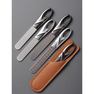 指甲锉不锈钢双面打磨砂条抛光家用美甲修甲工具便携指甲剪耳勺