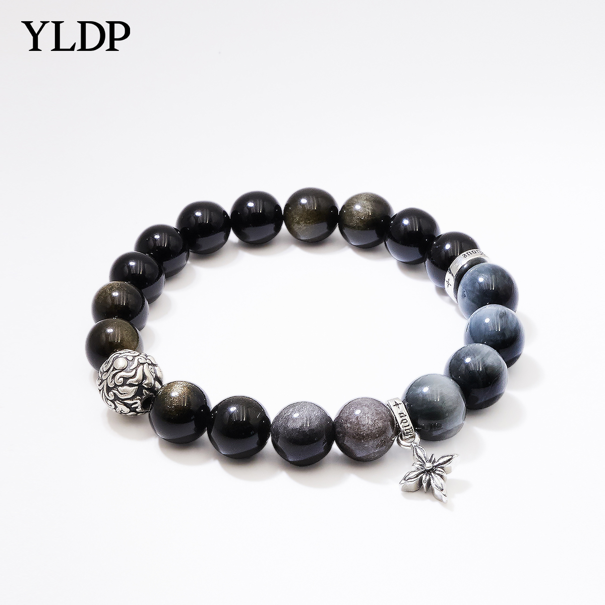 YLDP【玄夜扶光】乌金黑曜石手串