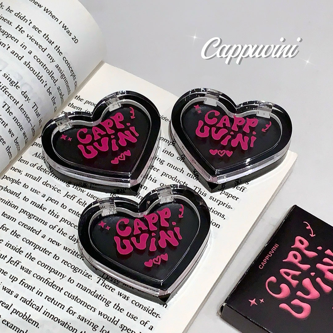 Cappuvini黑精灵温变腮红 质地软糯丝滑低饱和度初学者易上手学生