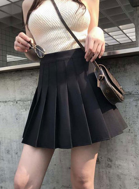 High Waist Sexy Mini Japanese Skirt Black White for Women