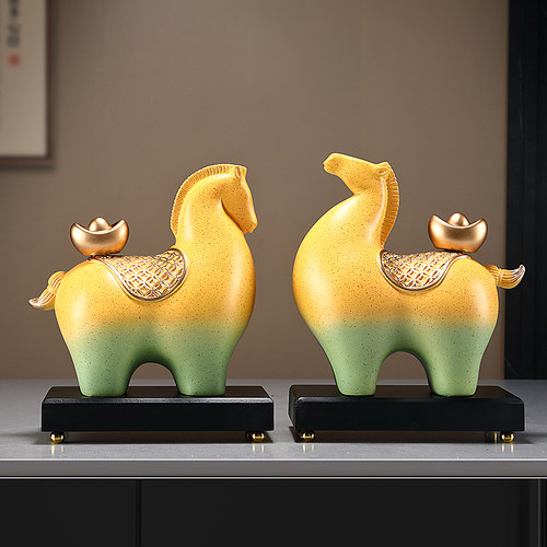 沛纳丽马上有钱摆件办公装饰