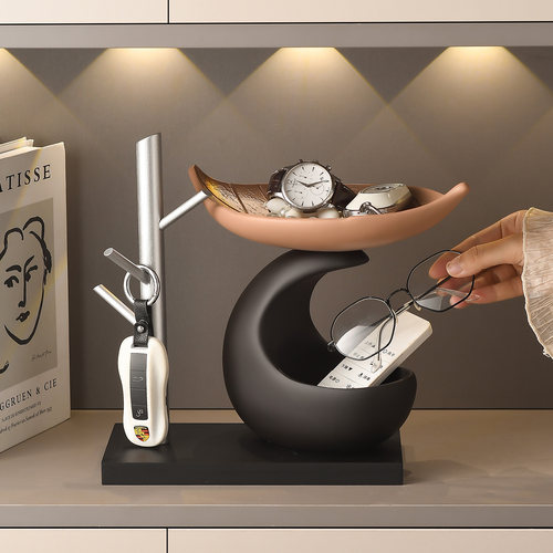 中古风时来运转钥匙收纳托盘摆件