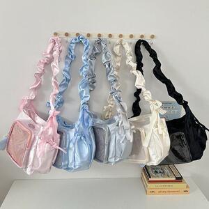 二次元少女透明痛包珠光斜挎包女
