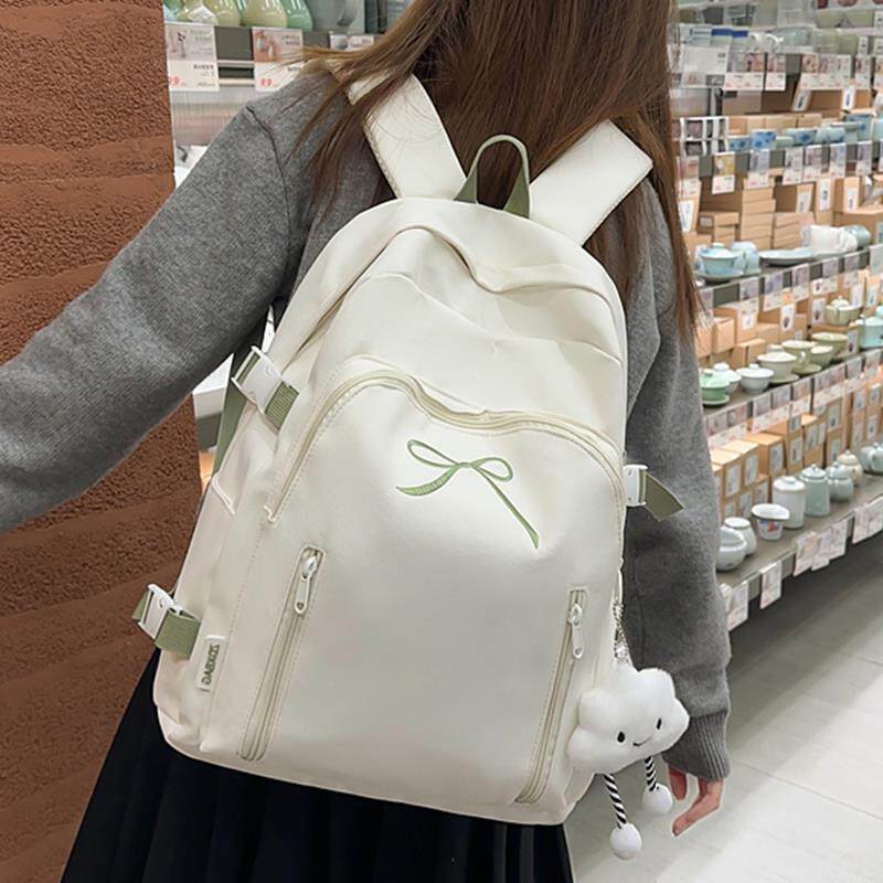 书包女生高中生2025新款高颜值小众风初中小学生双肩包简约背包女