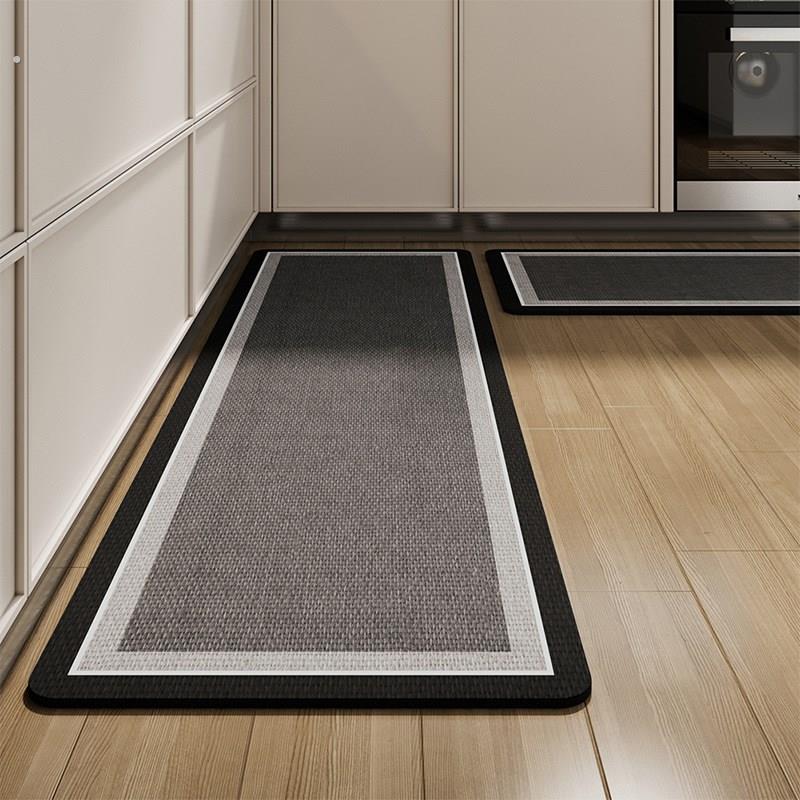 简约家居吸水吸油地毯厨房地垫家用长条防滑垫矽藻土厨房脚垫