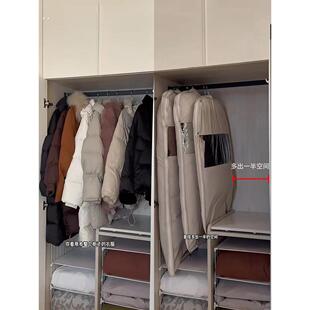 羽绒服储藏神器！除尘袋，衣服，防尘罩，衣架，大衣，挂袋，家用