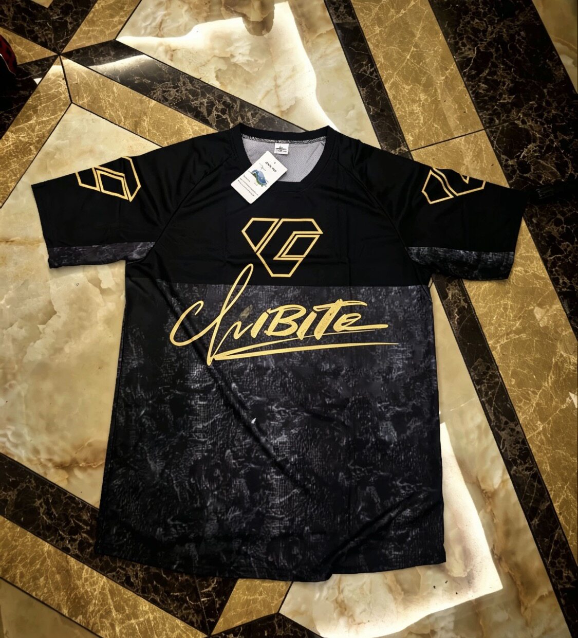 新款CHIBITE速降服山地自行车骑行服短袖长袖透气越野赛车速干T恤