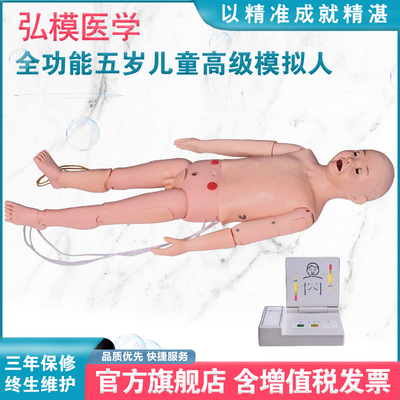 五岁儿童综合急救训练模拟人弘模