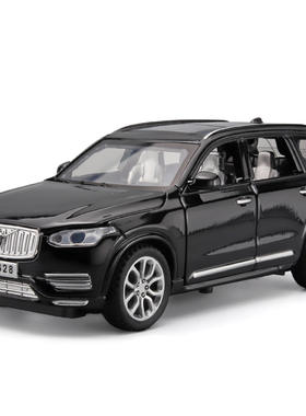 新款 1:32 沃尔沃XC90合金型 灯光音乐6开门 仿真摆设车模