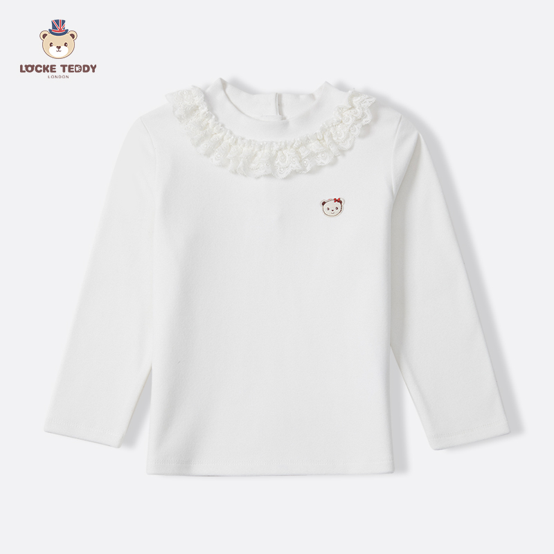 洛克泰迪女童打底衫秋冬装儿童宝宝长袖t恤保暖百搭上衣L1D01G04