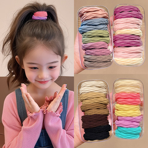 柔软不伤发弹力大彩色冰淇淋发绳