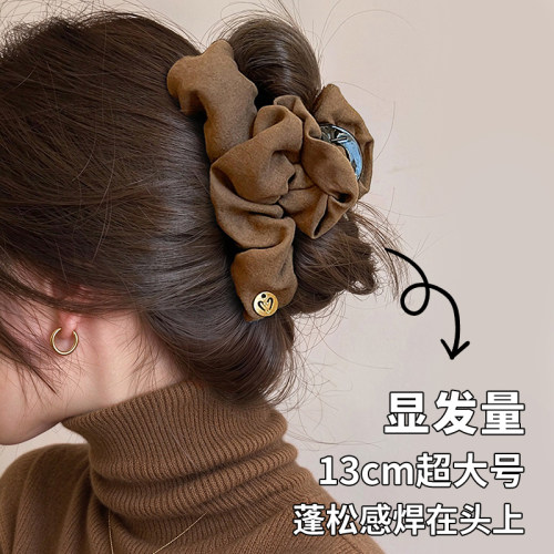 蓬松感焊在头上~显发量褶皱抓夹