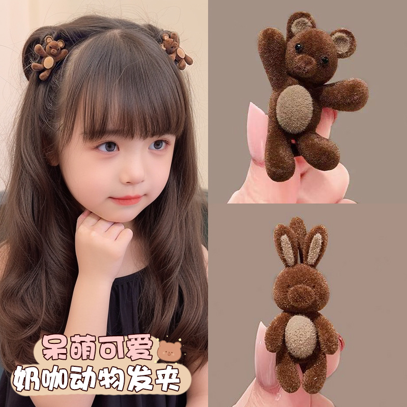 儿童卡通精致小熊发夹刘海侧边夹