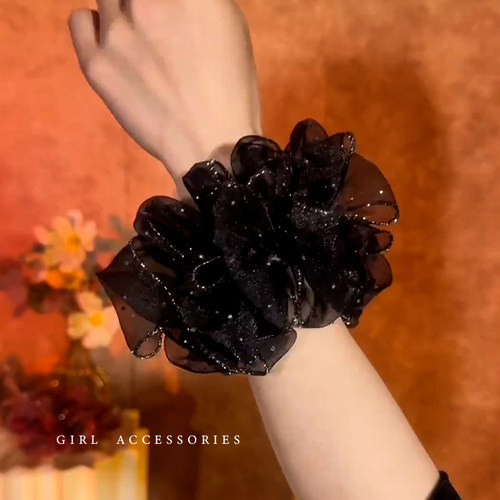 气质欧根纱满天星大肠发圈来啦