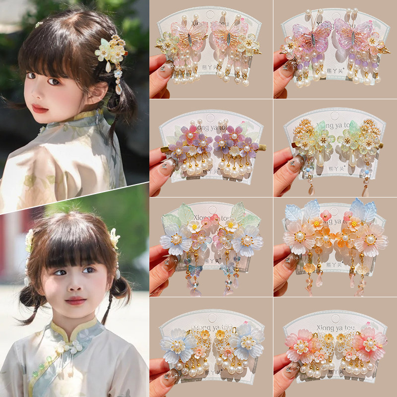 儿童汉服中秋头饰古风发夹新中式发卡中国风女童刘海边夹夹子头饰,饰品/流行首饰/时尚饰品新,发饰,淘宝优惠券,粉丝福利购,淘宝优惠卷