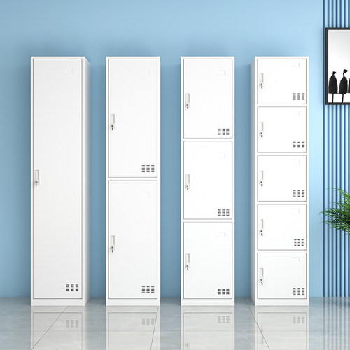 单门更衣柜铁皮柜储物柜带锁家用