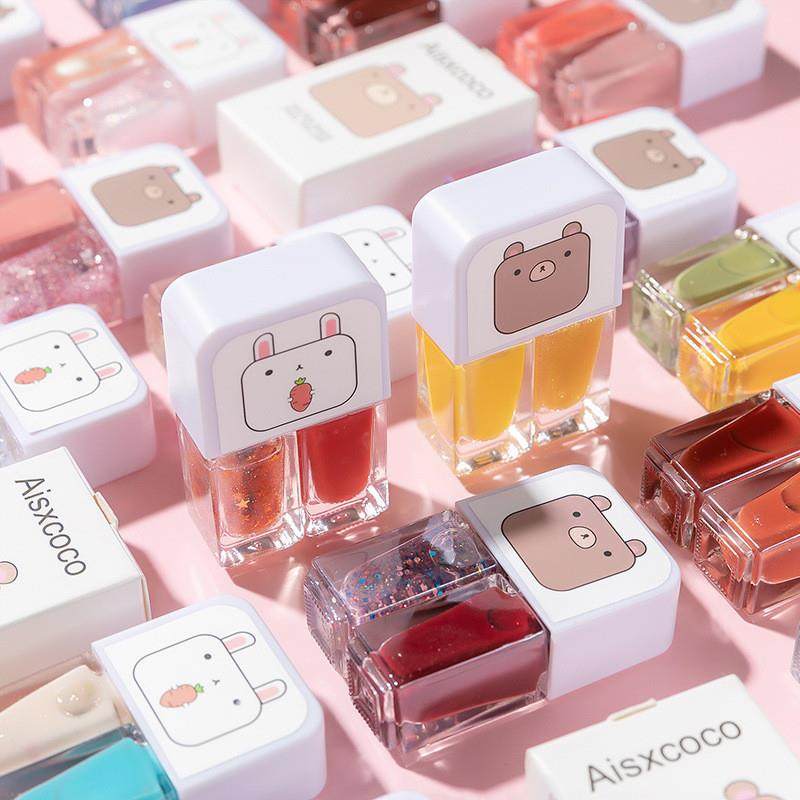 指甲油快干裸色免烤新款可剥可撕拉秋冬新色水性双色指甲油套装