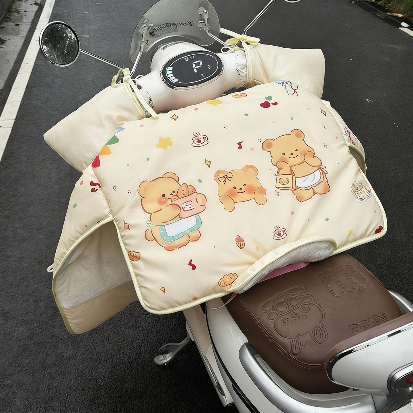 【出门不担心冻腿！敲厚挡风】