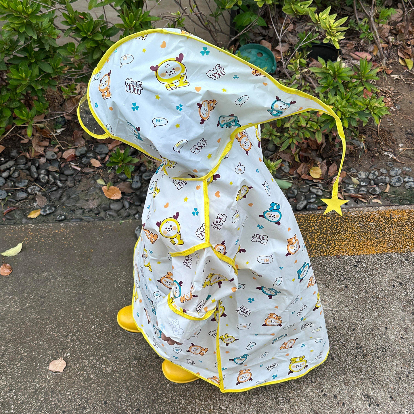 可爱儿童雨衣3-6岁男童女童宝宝小童幼儿园小学生全身防水雨披