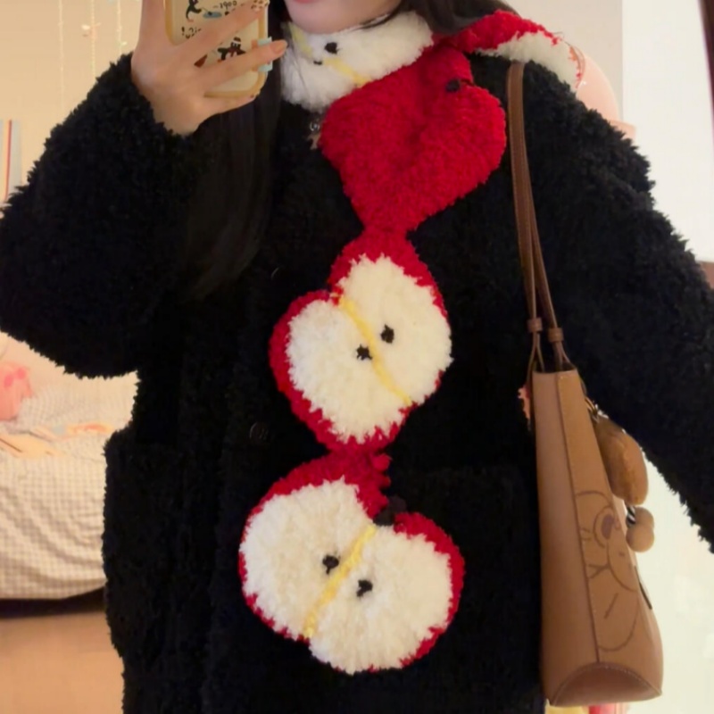 这围巾也太可爱了叭爱了~