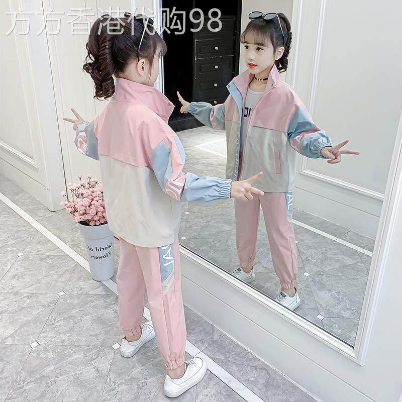 女童春季运动服套装2026新款洋派女孩春秋衣服儿童网红童装两件套