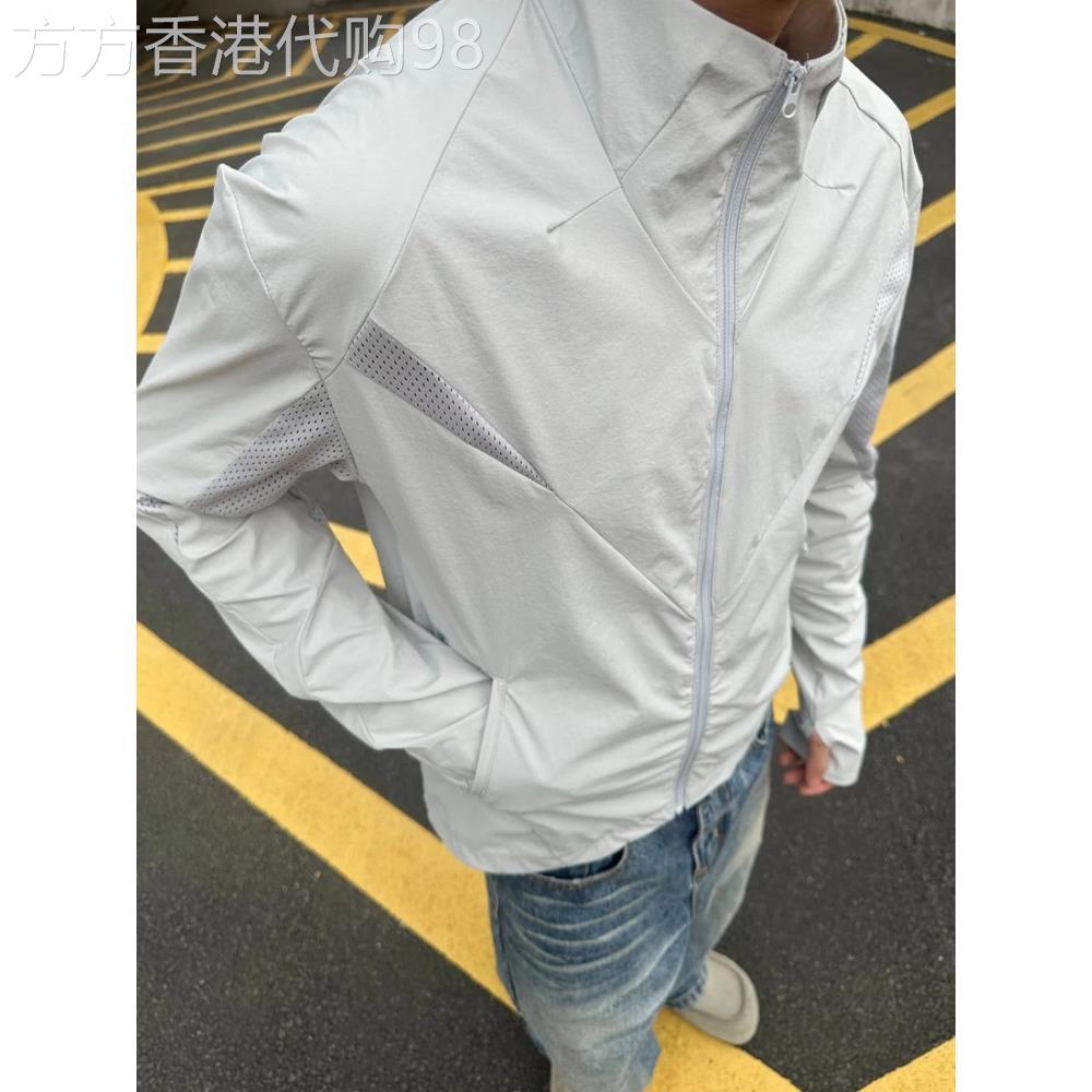 2026网眼立领UPF50+防晒衣男夏季运动透气外套速干薄款户外防晒服