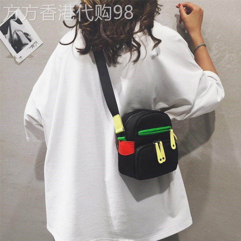 轻奢女包时尚包包女2026新款潮帆布单肩斜挎包百搭韩版原宿小方包