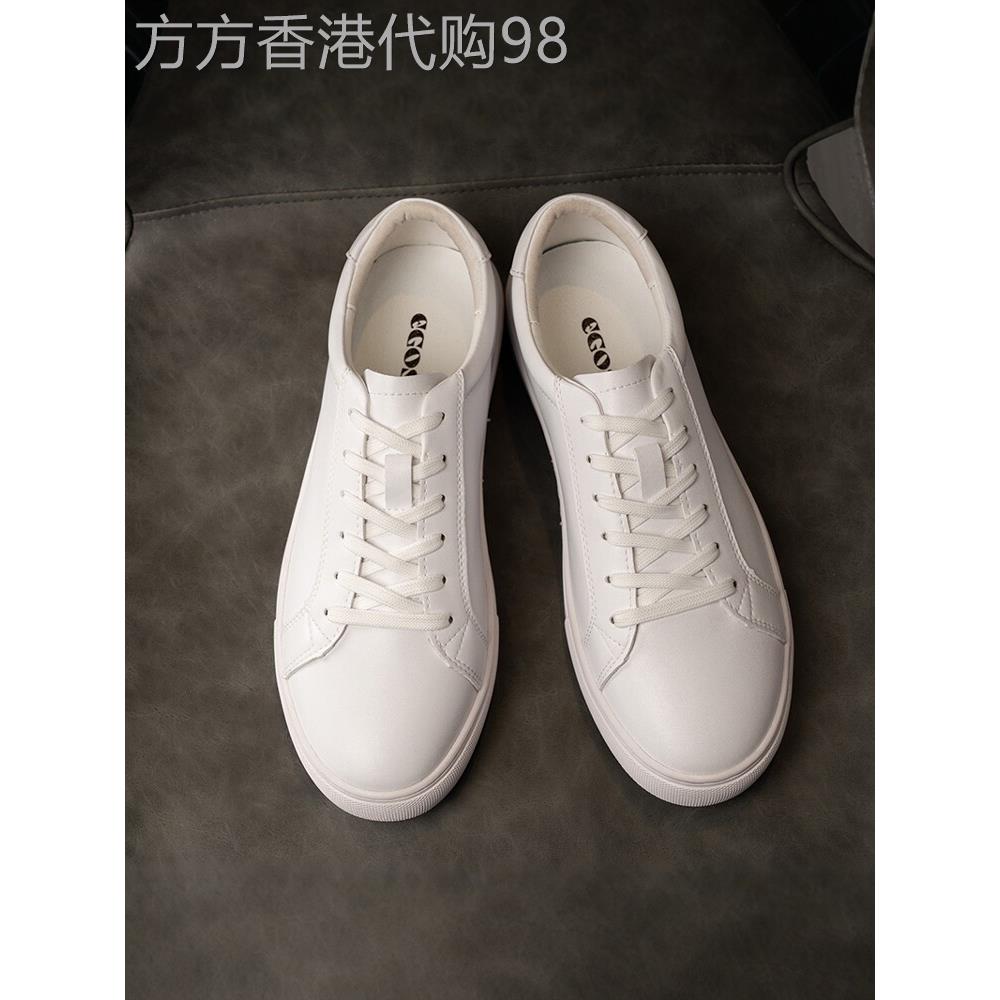 欧式站潮精品店设计感强!休闲运动鞋的男子和妇女新的男子皮革白