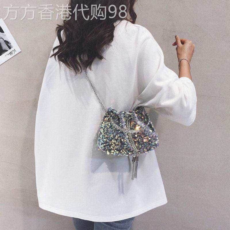 轻奢女包高级感小包包女2026新款潮小众亮片手提包时尚单肩斜挎包
