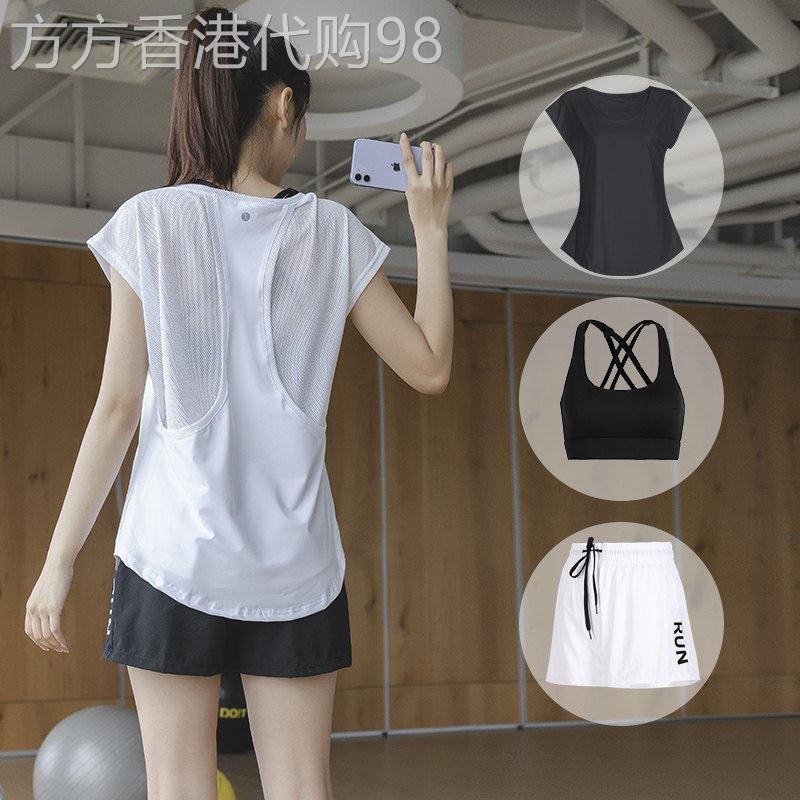韩国2026夏季薄款健身运动套装女新款专业晨跑速干上衣瑜伽服短裤