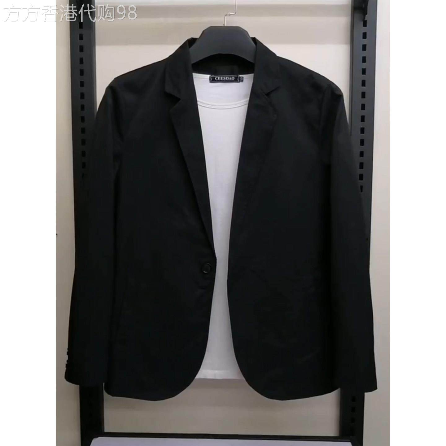 MK正品修身气质西服外套男春秋款百搭商务高端简约男士单西西服潮