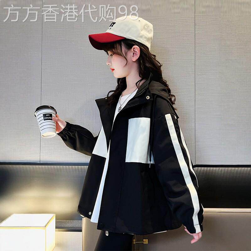 韩国洋派女童秋装外套2026新款宝宝春秋儿童风衣潮女孩时尚上衣酷