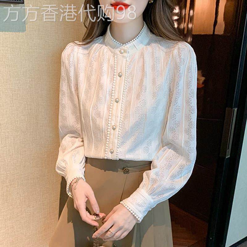 半高领蕾丝打底衫女春装2026年新款气质显瘦宽松上衣时尚洋气小衫