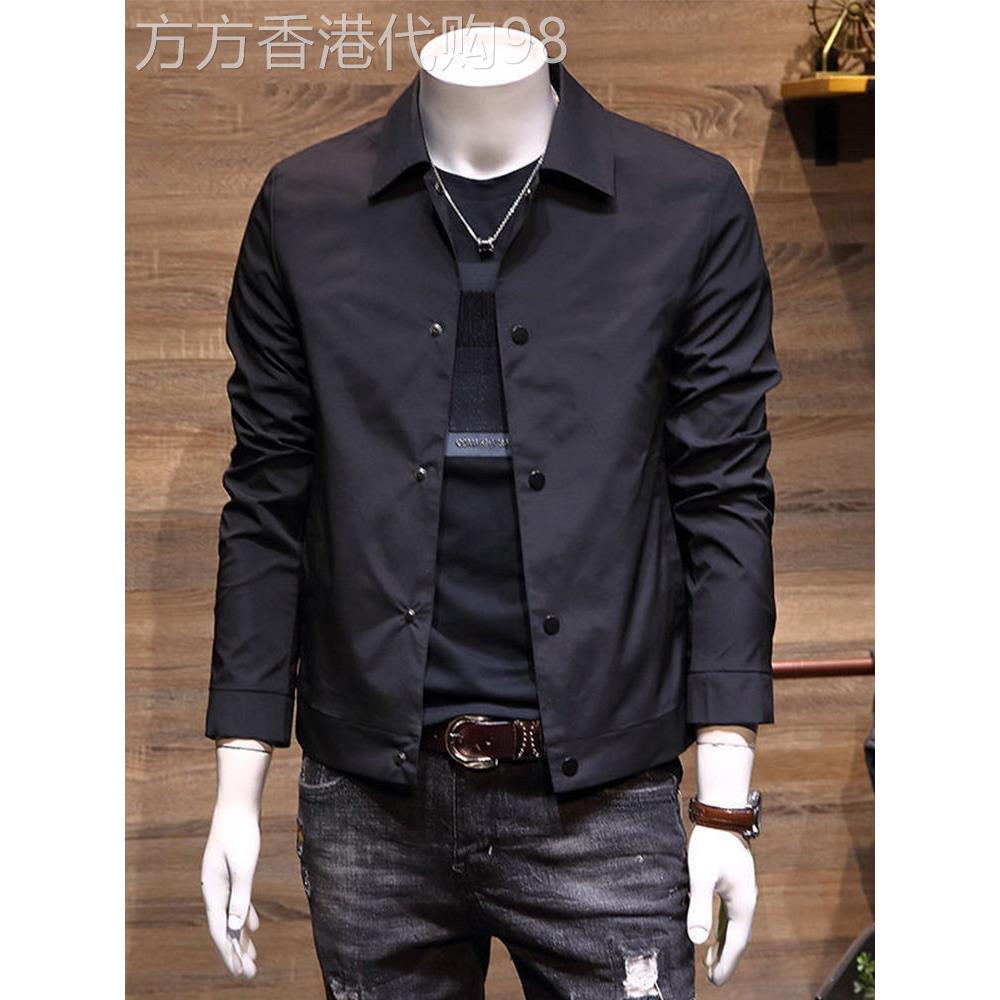 飞行员夹克外套男春秋季2025新款潮牌高端翻领休闲修身男士棒球服