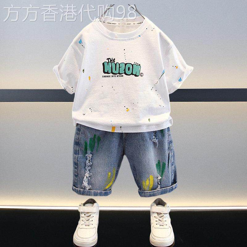 韩国洋派男童T恤短袖套装潮2026新款幼儿夏季服饰儿童夏季两件套