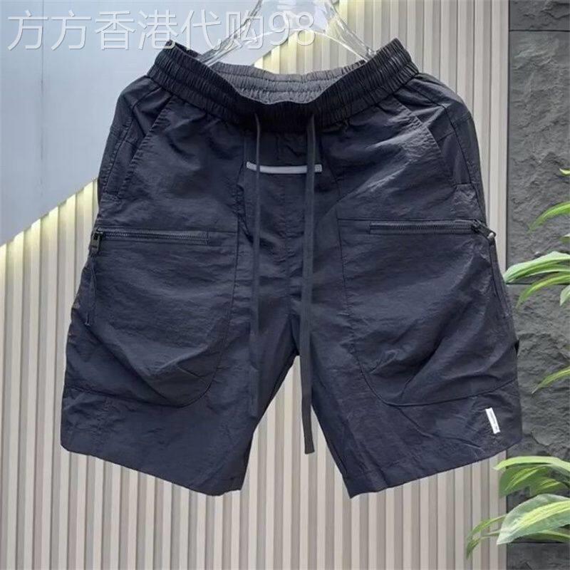 夏季男士工装复古休闲短裤韩版拉链口袋潮流宽松五分半截沙滩裤男