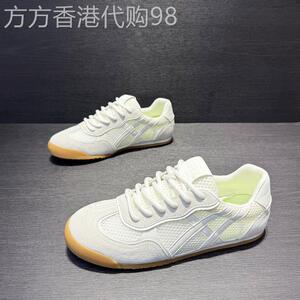 阿甘鞋男2025新款夏季网面透气运动休闲潮鞋百搭轻便舒适小白鞋子