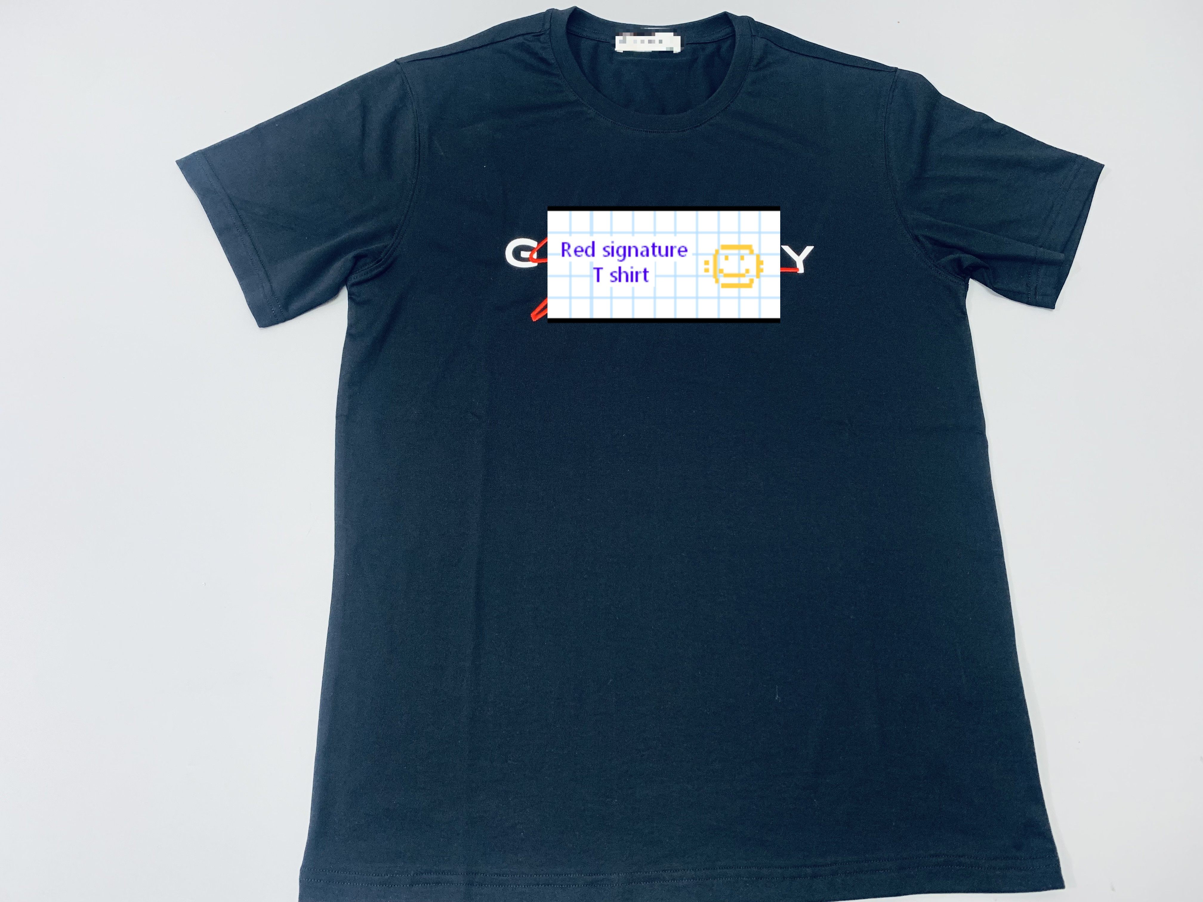 thumbnail for Red Embroidered Signature Short Sleeves