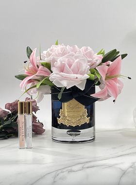 法国COTE NOIRE玫瑰百合黑杯系列无火香氛花高端扩香礼物家居摆件