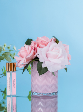 法国COTE NOIRE波纹杯五朵 彩杯玫瑰 无火香氛花持久留香礼物摆件