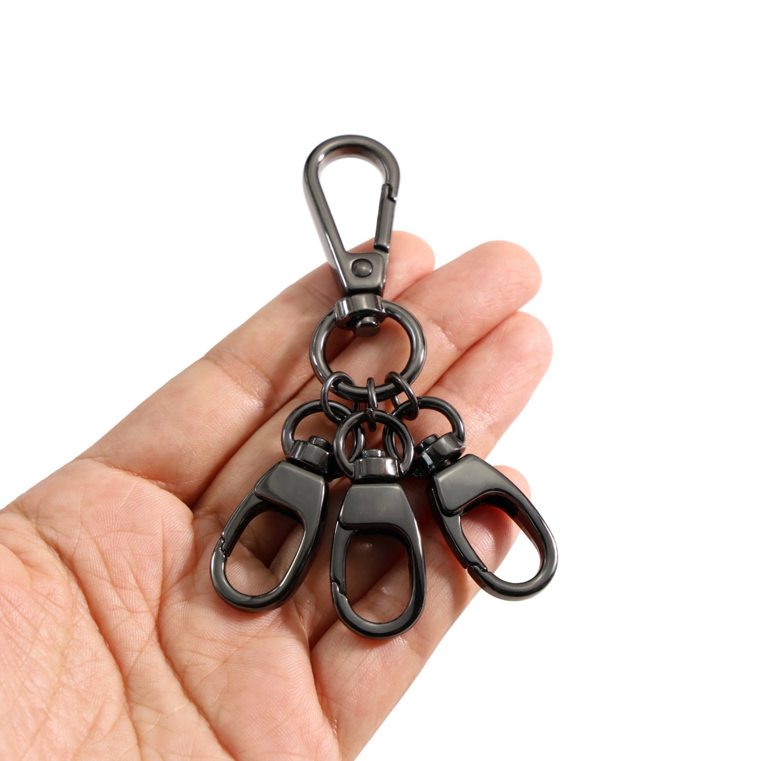 多功能防丢收纳管理旋转车钥匙扣金属腰挂扣书包挂饰扣黑色弹簧扣,服饰配件/皮带/帽子/围巾,钥匙扣,淘宝优惠券,粉丝福利购,淘宝优惠卷